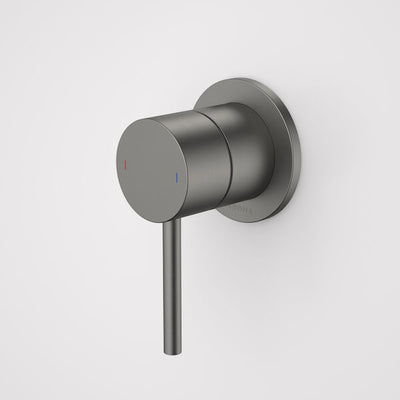 Caroma Liano II Bath / Shower Mixer - Round Cover Plate - Gun Metal