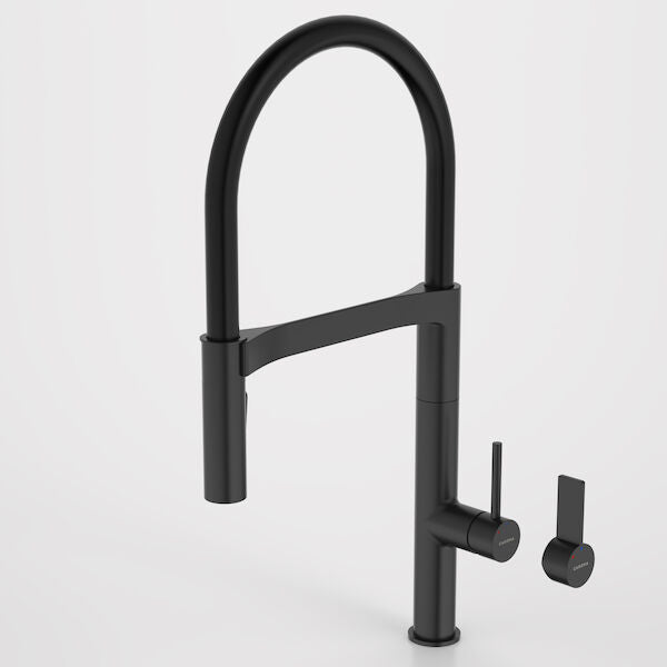Liano II Pull Down Sink Mixer with Dual Spray - Matte Black - Lead Free