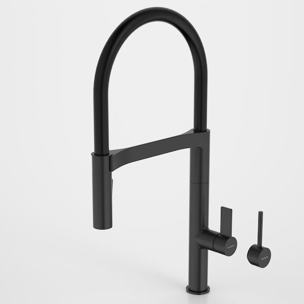 Liano II Pull Down Sink Mixer with Dual Spray - Matte Black - Lead Free