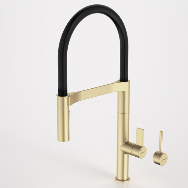 Liano II Pull Down Sink Mixer with Dual Spray - Brushed Brass - Lead Free