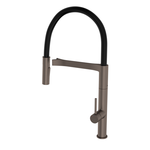 Liano II Pull Down Sink Mixer with Dual Spray - Brushed Bronze - Lead Free