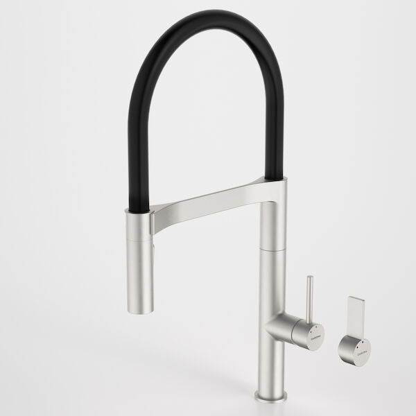 Liano II Pull Down Sink Mixer with Dual Spray - Brushed Nickel - Lead Free