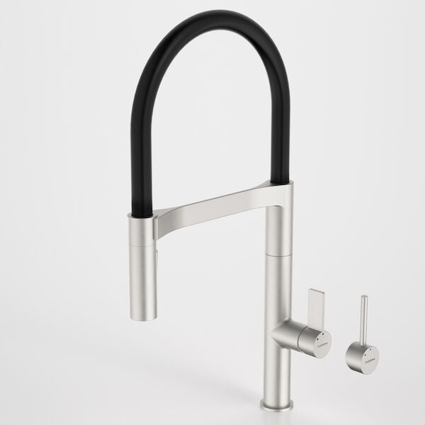 Liano II Pull Down Sink Mixer with Dual Spray - Brushed Nickel - Lead Free