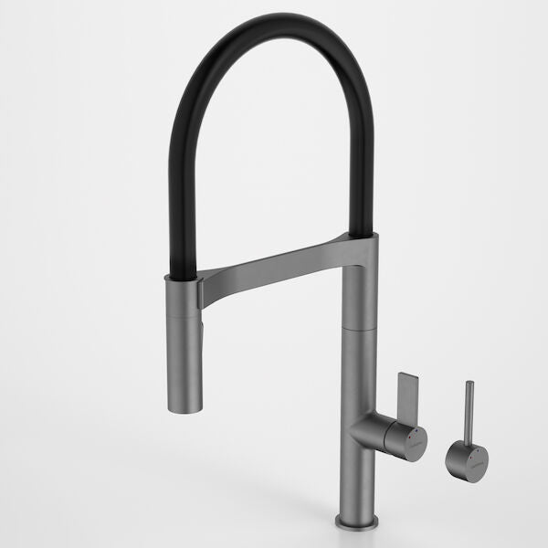 Liano II Pull Down Sink Mixer with Dual Spray - Gunmetal - Lead Free