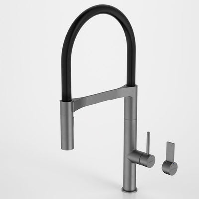 Caroma Liano II Pull Down Sink Mixer with Dual Spray - Gunmetal - Lead Free