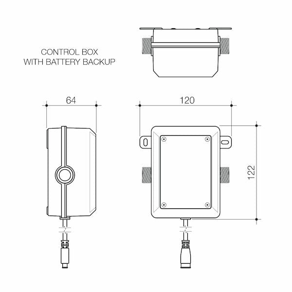 Caroma Liano II Sensor 210 Wall Outlet Sales Kit Chrome - Lead Free