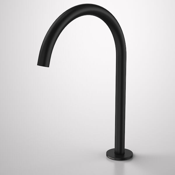 Caroma Liano II Hob Swivel Outlet 200mm - Matte Black - Lead Free