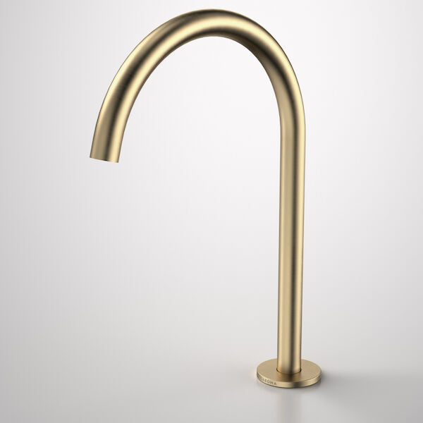 Caroma Liano II Hob Swivel Outlet 200mm - Brushed Brass - Lead Free