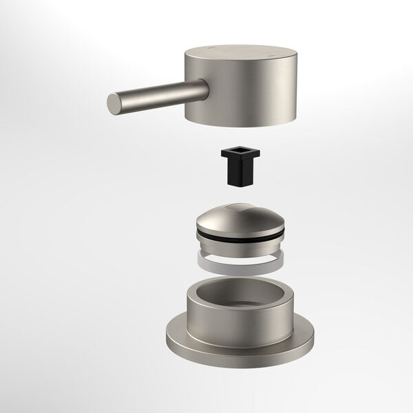 Caroma Liano II Hob Mixer Trim Kit - Brushed Nickel kit contents