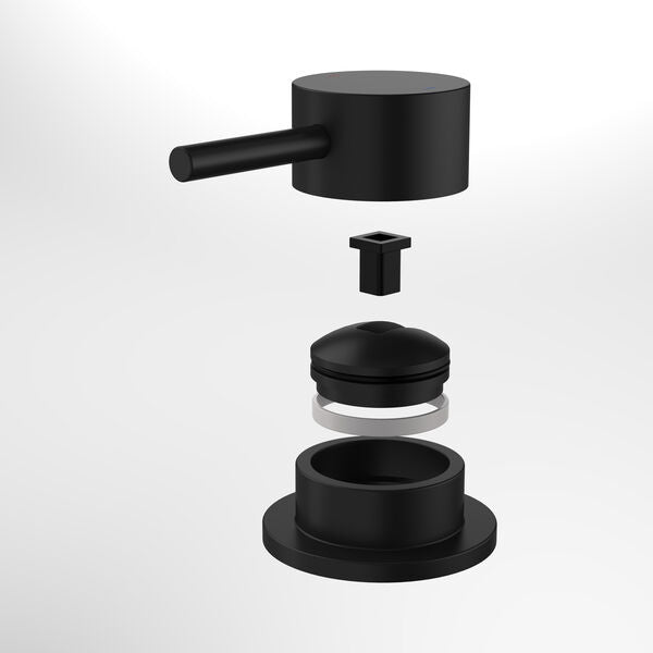 Caroma Liano II Hob Mixer Trim Kit - Matte Black kit contents