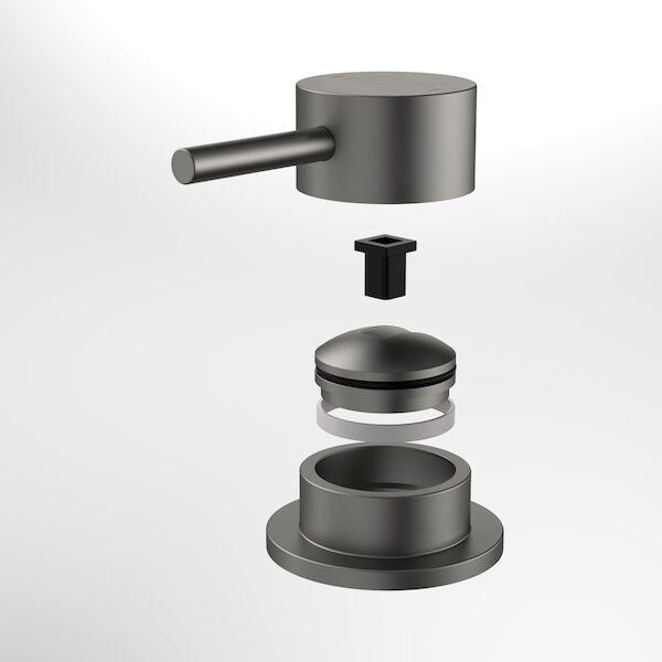 Caroma Liano II Hob Mixer Trim Kit - Gunmetal kit contents