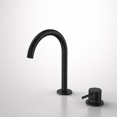 Caroma Liano II Hob Basin Mixer Set 160mm Matte Black - Lead Free