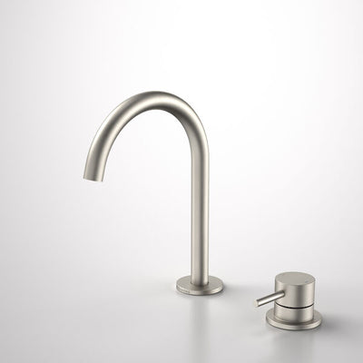 Caroma Liano II Hob Basin Mixer Set 160mm Brushed Nickel - Lead Free