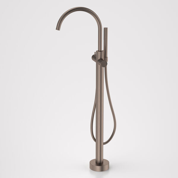 Caroma Liano II Freestanding Bath Filler with Hand Shower - Brushed Bronze