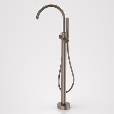 Caroma Liano II Freestanding Bath Filler with Hand Shower - Brushed Bronze