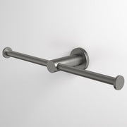 Caroma Liano II Double Toilet Roll Holder - Gun Metal