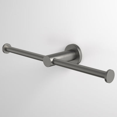 Caroma Liano II Double Toilet Roll Holder - Gun Metal