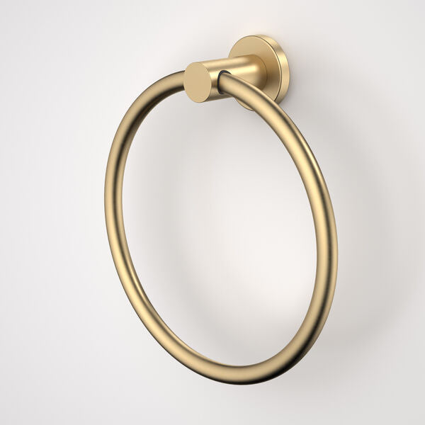 Caroma Liano II Towel Ring - Brushed Brass