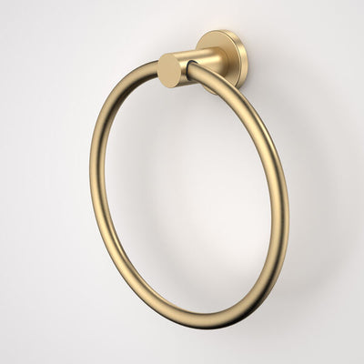 Caroma Liano II Towel Ring - Brushed Brass