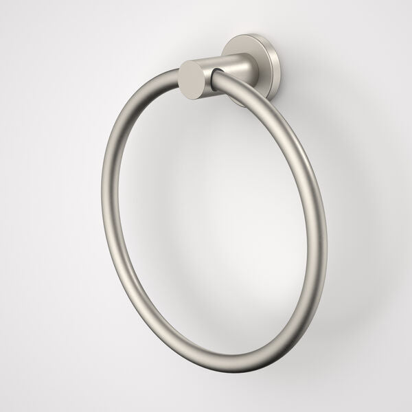Caroma Liano II Towel Ring - Brushed Nickel