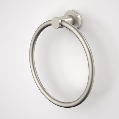 Caroma Liano II Towel Ring - Brushed Nickel
