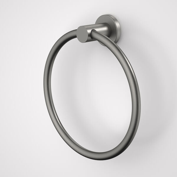 Caroma Liano II Towel Ring - Gun Metal