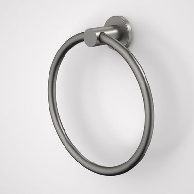 Caroma Liano II Towel Ring - Gun Metal