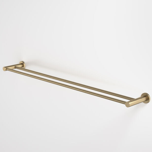 Caroma Liano II Double Towel Rail 840mm - Brushed Brass