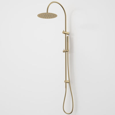 Caroma Liano II Rail Shower with Overhead - Brushed Brass