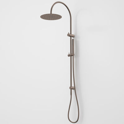 Caroma Liano II 3 Function Microphone Rail Shower with Overhead - Brushed Bronze