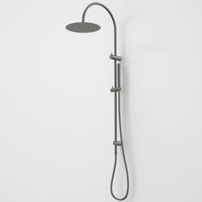 Caroma Liano II 3 Function Microphone Rail Shower with Overhead - Gun Metal