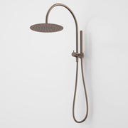 Caroma Liano II Compact Twin Shower with Ovecrhead - Brushed Bronze
