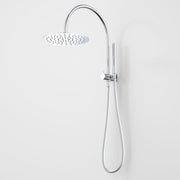 Caroma Liano II Compact Twin Shower with Overhead - Chrome