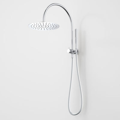Caroma Liano II Compact Twin Shower with Overhead - Chrome