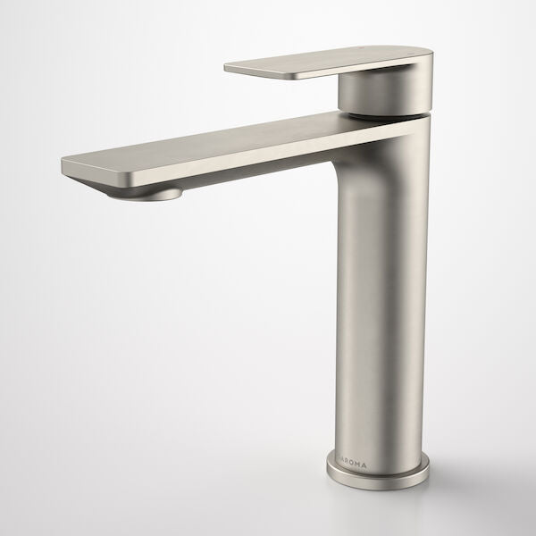 Caroma Urbane II Mid Tower Basin Mixer - Brushed Nickel