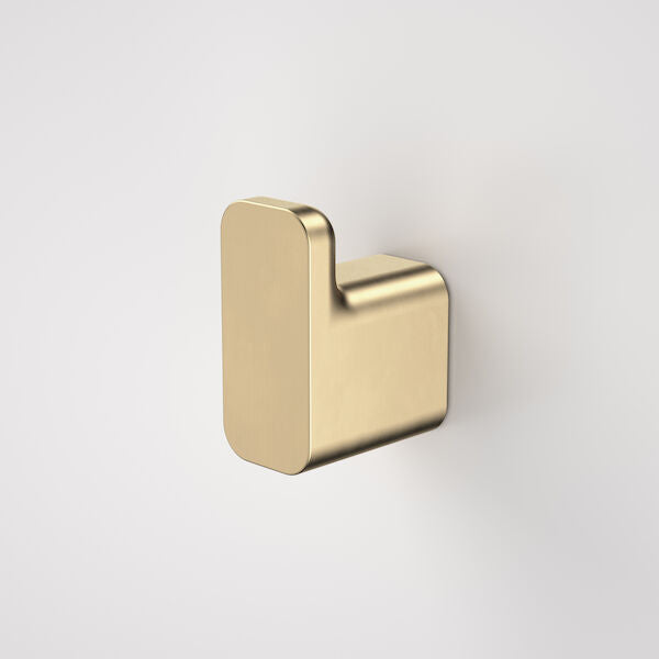 Caroma Luna Robe Hook - Brushed Brass