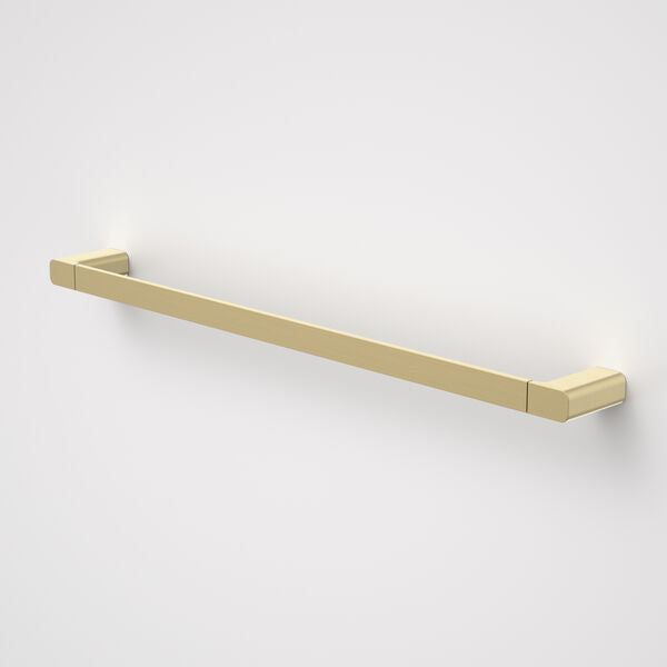 Caroma Luna Single Towel Rail 630mm - Brushed Brass