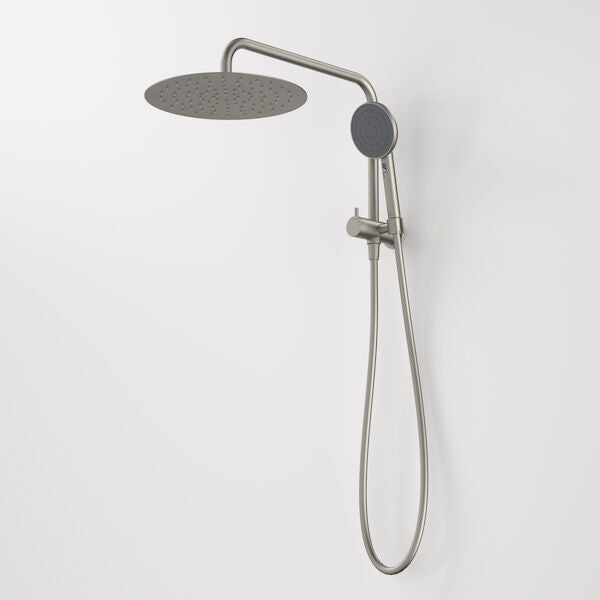 Caroma Urbane® II Compact Twin Shower - Brushed Nickel