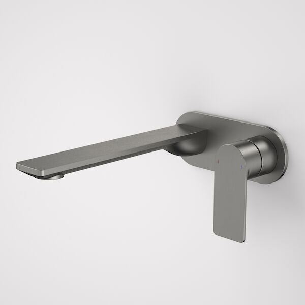 Caroma Urbane II 220mm Wall Basin / Bath Mixer - Round Cover Plate - Gunmetal