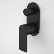 Caroma Urbane II Bath / Shower Mixer With Diverter - Round Cover Plate - Matte Black