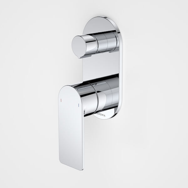 Caroma Urbane II Bath / Shower Mixer With Diverter - Round Cover Plate - Chrome