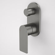 Caroma Urbane II Bath / Shower Mixer With Diverter - Round Cover Plate - Gunmetal