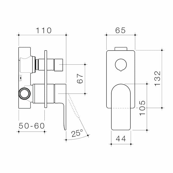 Caroma Urbane II Bath / Shower Mixer With Diverter specification