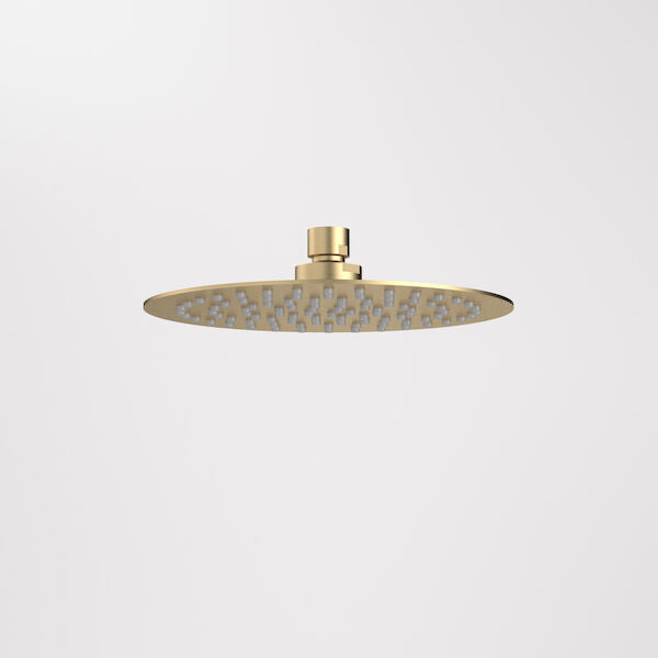 Caroma 200mm Round Rain Shower - Brushed Brass