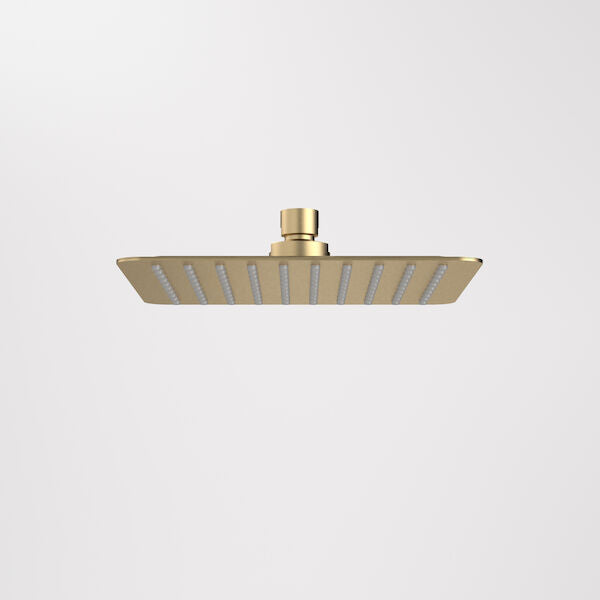 Caroma 200mm Square Rain Shower - Brushed Brass