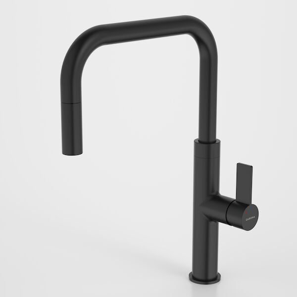 Caroma Urbane® II Pull Out Sink Mixer - Matte Black - Lead Free