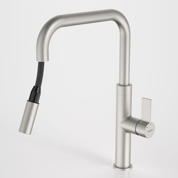 Caroma Urbane® II Pull Out Sink Mixer - Brushed Nickel - Lead Free