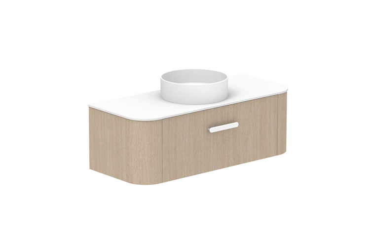 Adp Surry Curved Wall Hung Vanity Durasein Benchtop