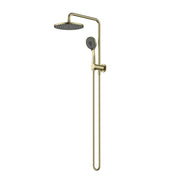Modern National Half Shower Column Set Round - Brushed Bronze