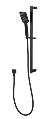 Modern National Kiama Shower On Rail - Matte Black